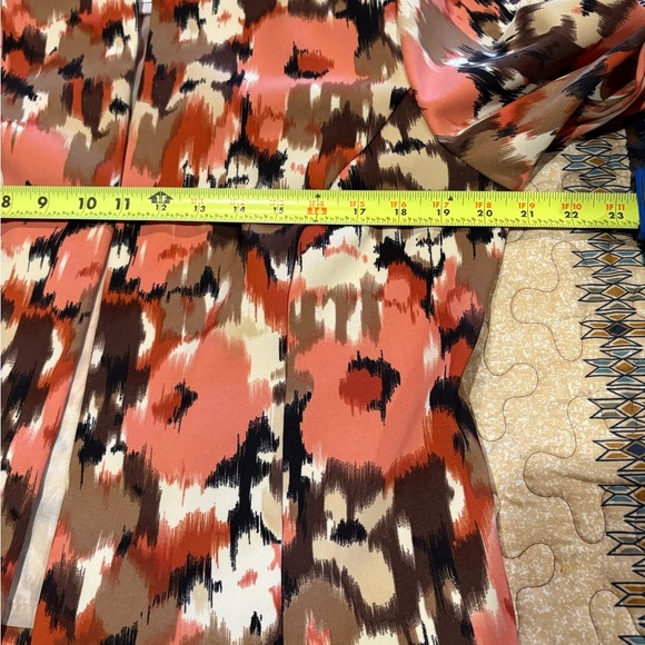 Dressbarn Open front Women's Abstract print Jacket 3/4 cuffed sleeves size L - Picture 7 of 10